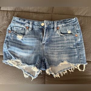 BlankNYC Distressed Blue Denim Shorts size 26 worn once